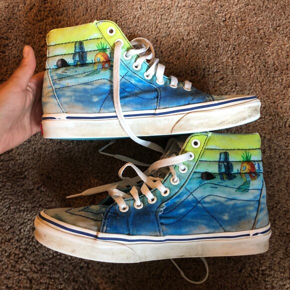 Vans X SpongeBob Sk8-Hi Imagination Sneakers Limited-Edition shoe - Picture 10 of 12